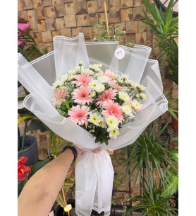 GERBERA - PAPATYA BUKETİ
